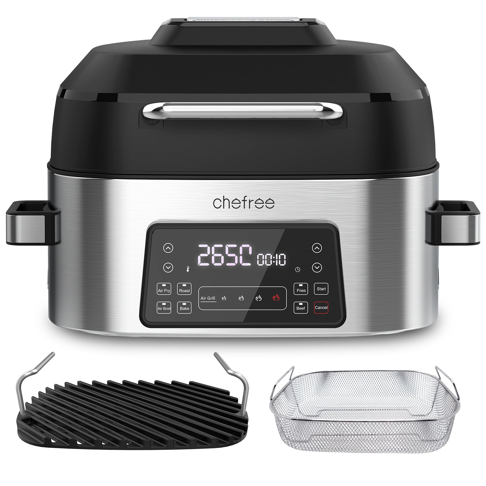 Chefree AFW01 Air Fryer and Toaster，5L 1500W Large Capacity Smart